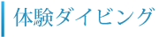 体験ダイビング