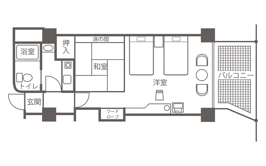 オーシャンプレミアの間取り図