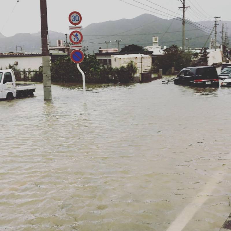 台風の影響　~チャーミーの恐怖～