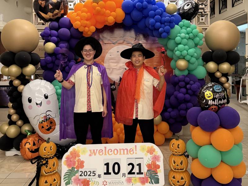 ハッピーハロウィン (^^) フォトスポットでパシャリ！