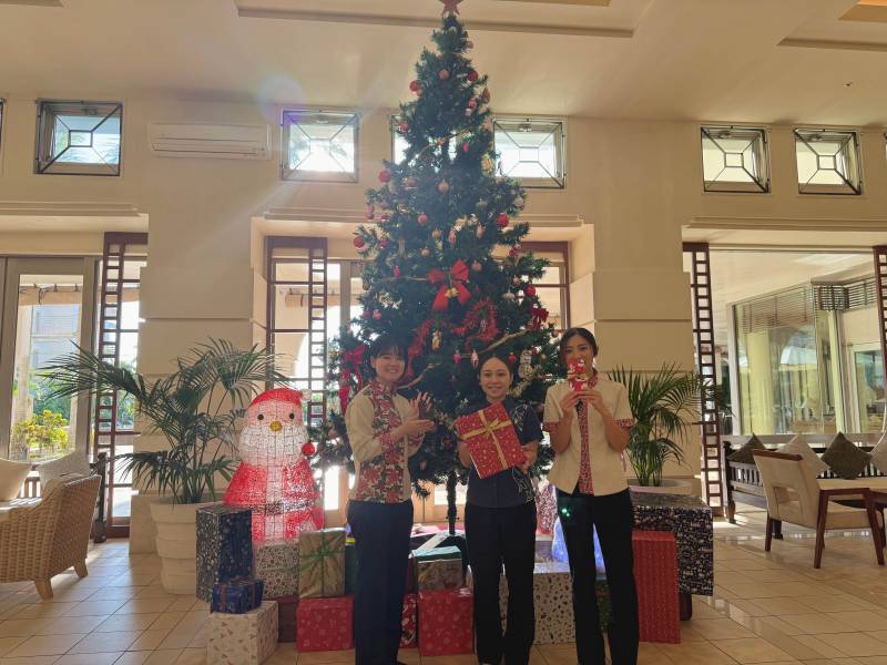 クリスマスツリー設置しました！(^^)